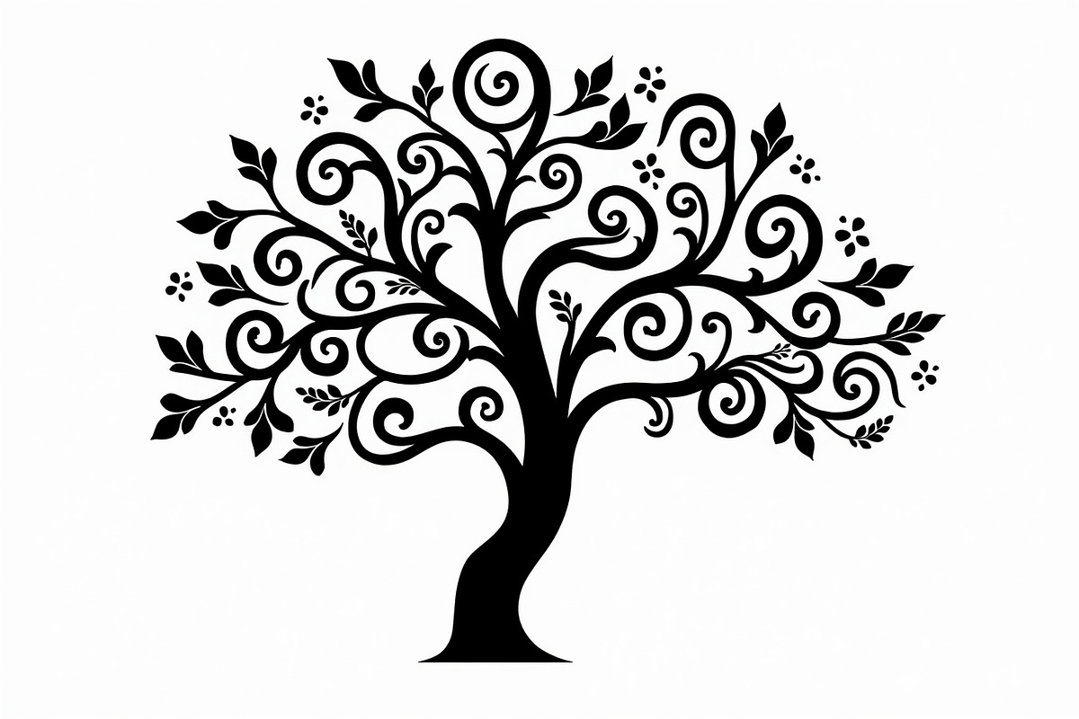 Tree Silhouette SVG Bundle, an Illustration by Creativeshirt (Photo 9 of 13)
