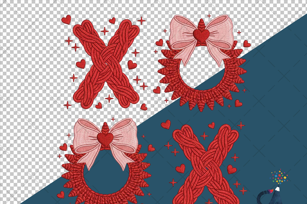 Yarn Crochet XOXO Valentine Jesus, an Illustration by Creative Art (Photo 6 of 6)