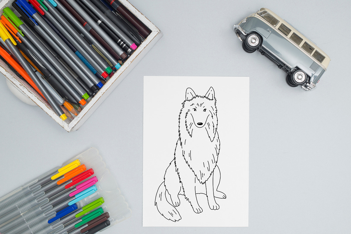 Dogs breed clipart illustrations., an Animal Illustration by svetodesign (Photo 8 of 8)
