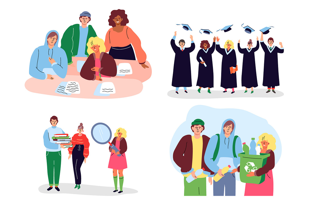 Human - Campus Life Illustrations, a Templates & Theme by Boyko Pictures (Photo 8 of 13)
