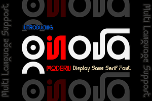 Gnora is a Geometric Sans Serif Font