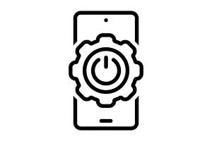 Activated operate black icon, an Outline Icon by Creative priyanka