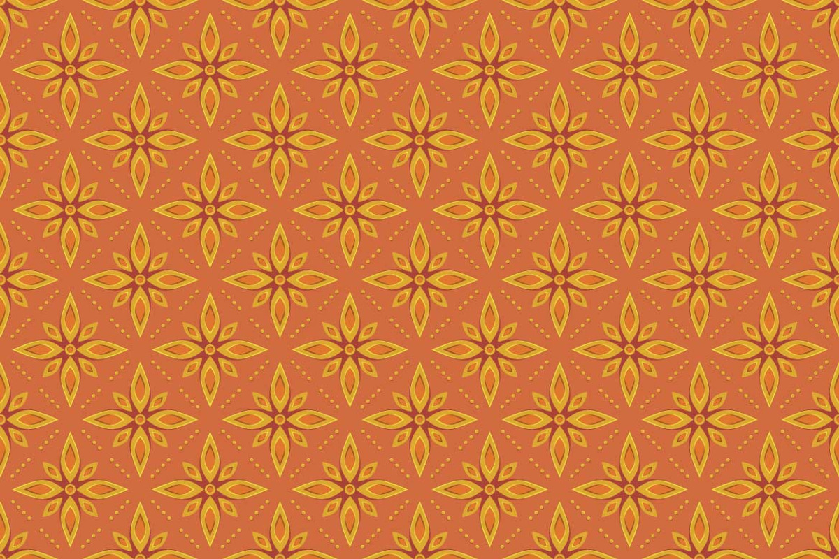Flowers Motif Seamless Pattern, a Pattern Graphic by Mightyfire