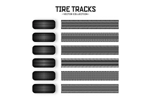 Tire tracks, rubber wheels, and, a Transportation Illustration by 32pixels