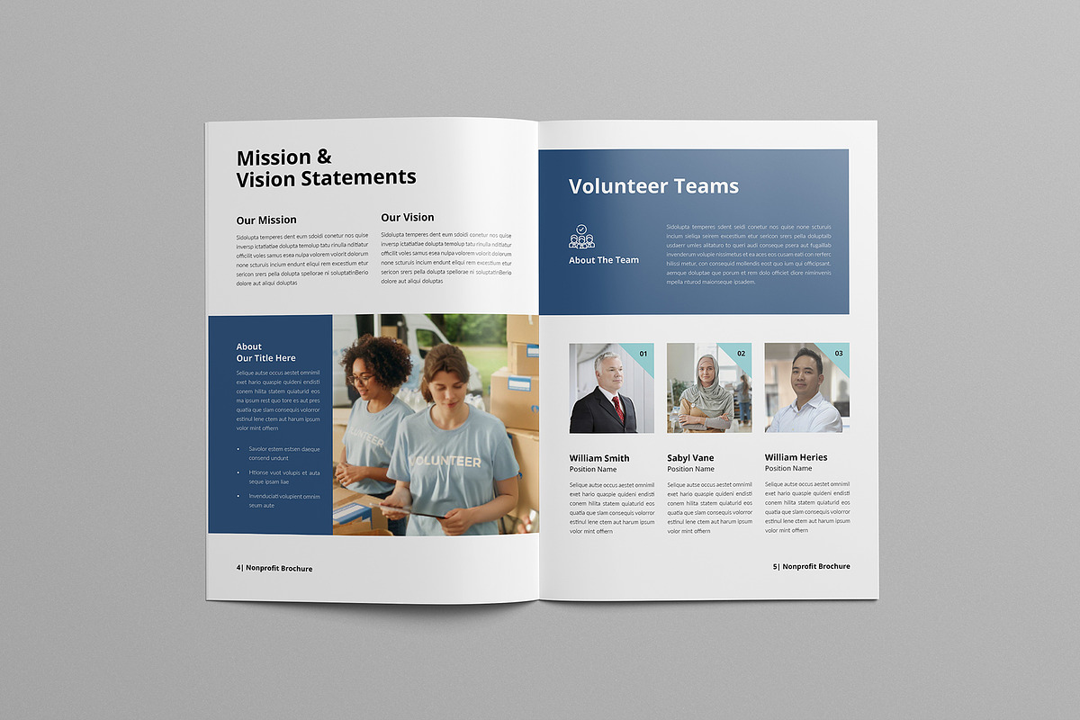 Nonprofit Brochure | Canva & Word preview 3