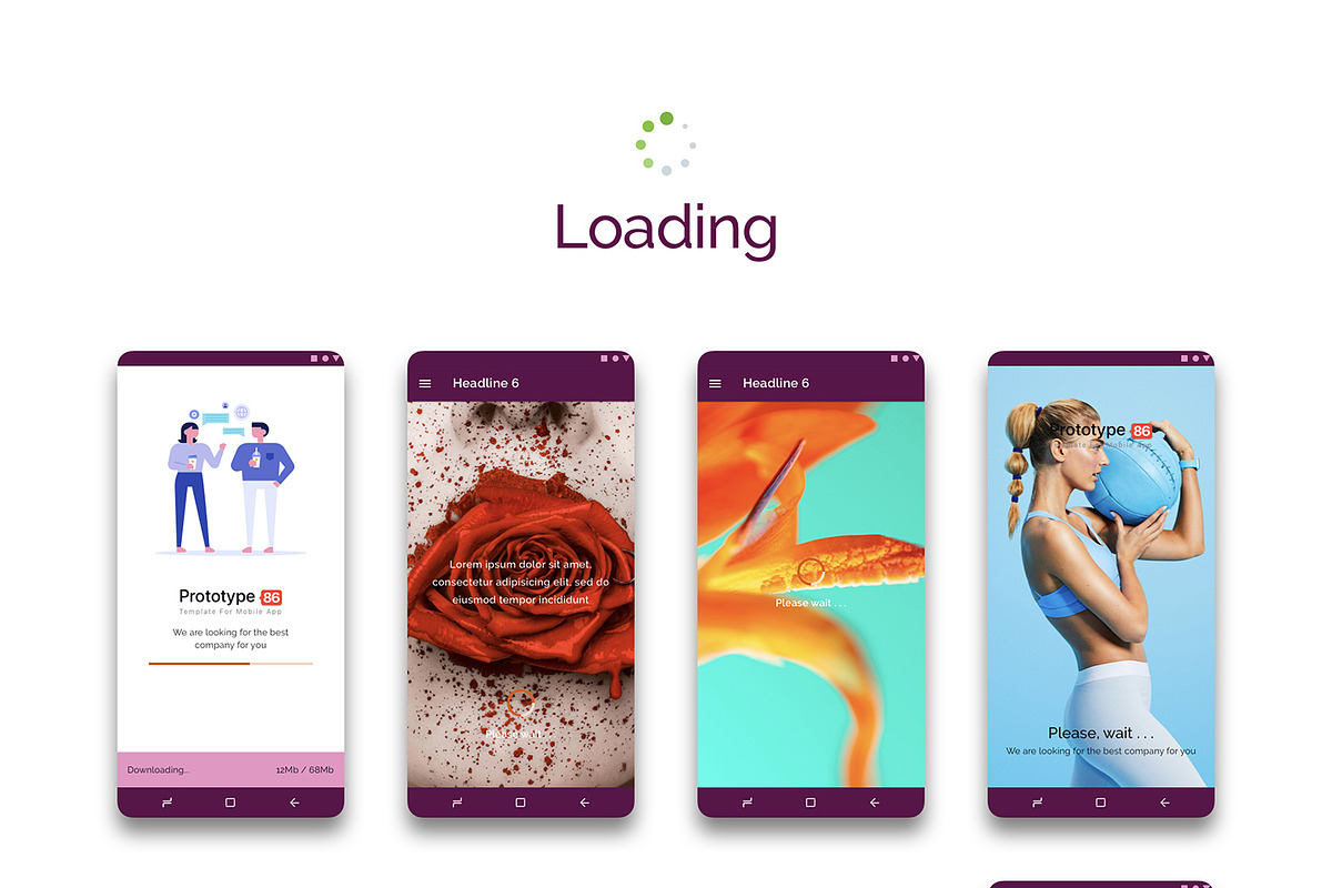 Prototype 86 - Template For Android, an UI Kit Template by App for Mobile & Website (Photo 16 of 28)