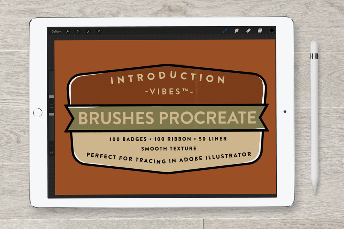 Brush Procreate Ornament, a Brush Add-On by Vibesteam (Photo 1 of 9)