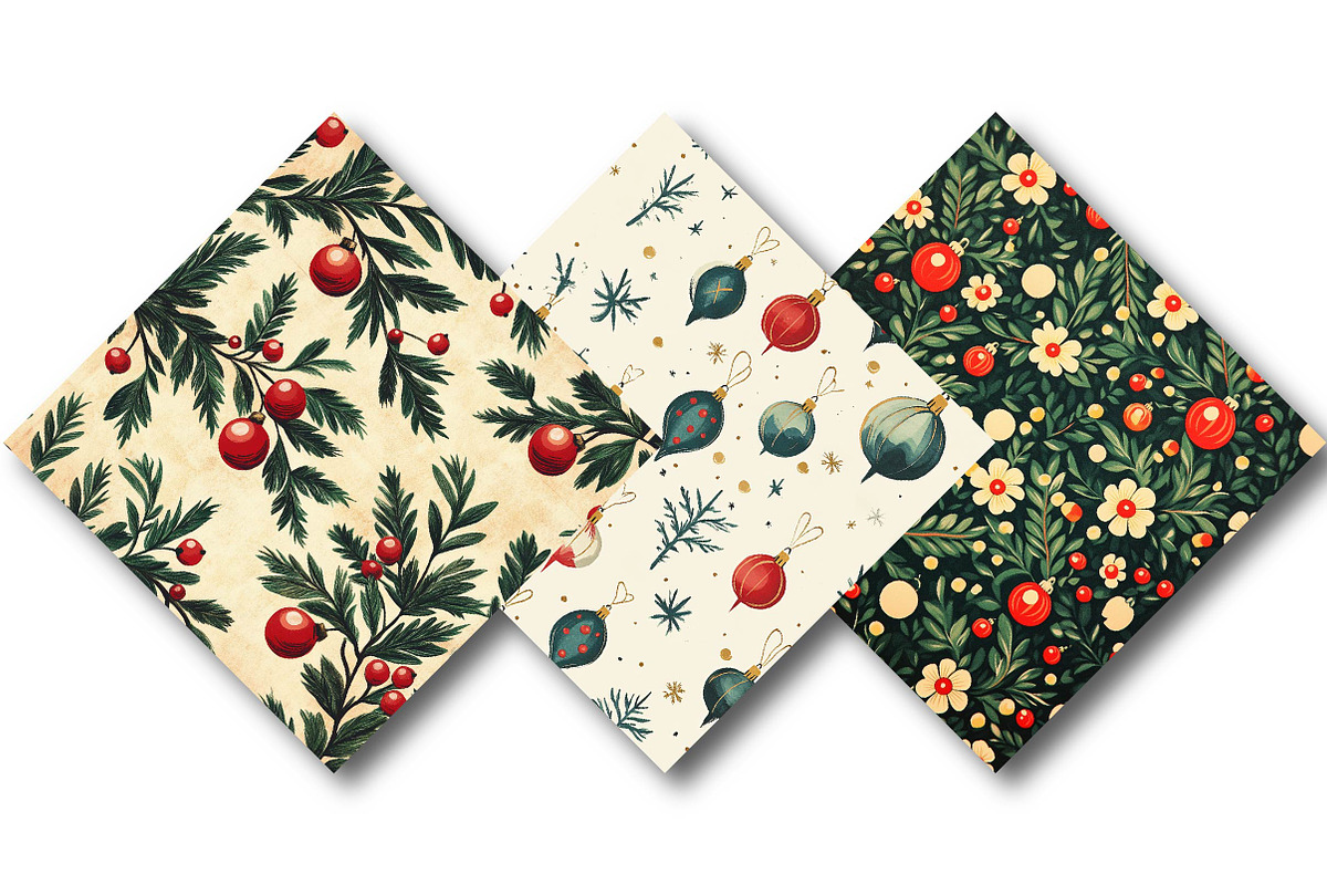 Deck the Halls Christmas Pattern, an Illustration by DreamPrint404 (Photo 4 of 4)