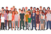 Large group of multicultural people, a Person Illustration by Yayasya (Thumbnail 3 of 3)