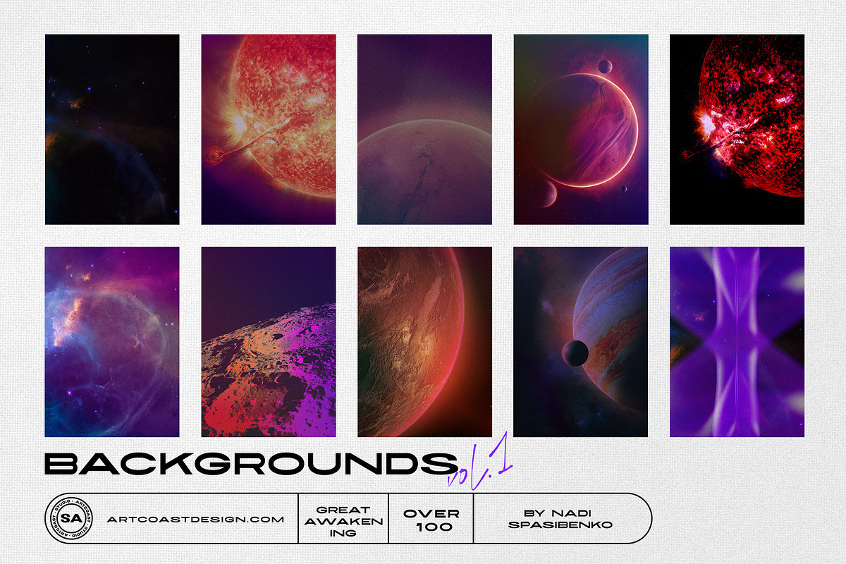 COSMIC AWAKENING 3D Objects & Poster, a Wallpaper Graphic by nadispasibenko (Photo 7 of 18)