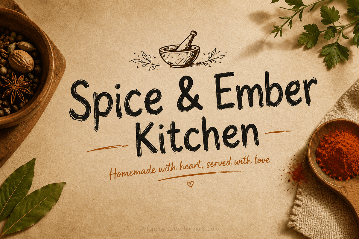 Warmstreak Chalk Font, a Handwritten Font by Letterhanna Studio (Photo 3 of 9)