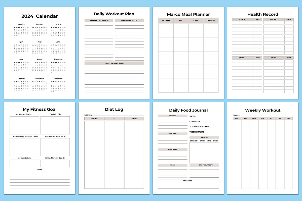 Editable Printable Planner Bundle