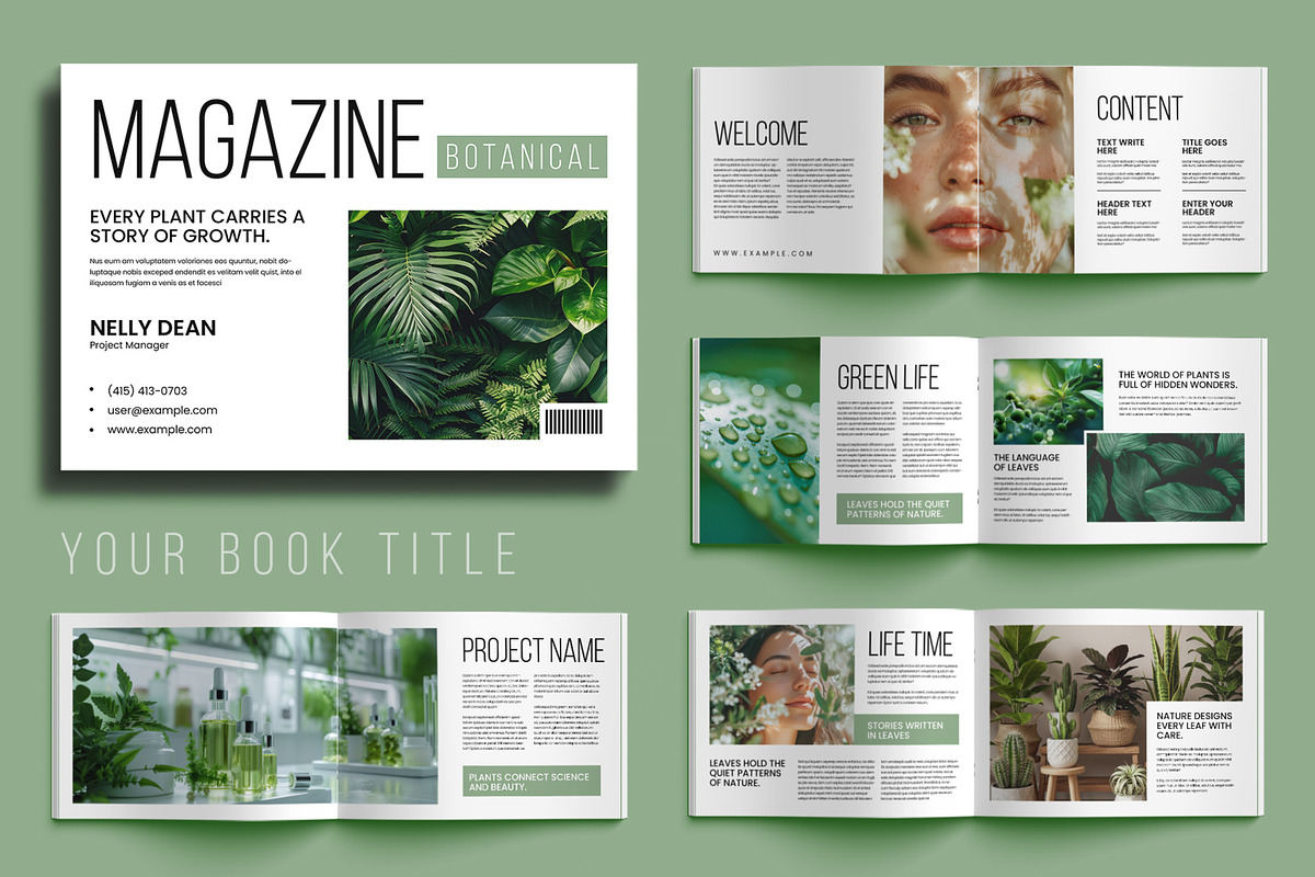Botanical Magazine Template, a Magazine Template by ContestDesign (Photo 1 of 5)