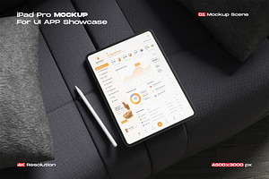 iPad Pro Mockup for UI Design