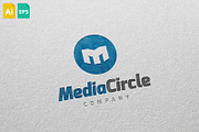 Media Circle Logo, a Branding & Logo Template by Schneider Design Store (Thumbnail 1 of 2)