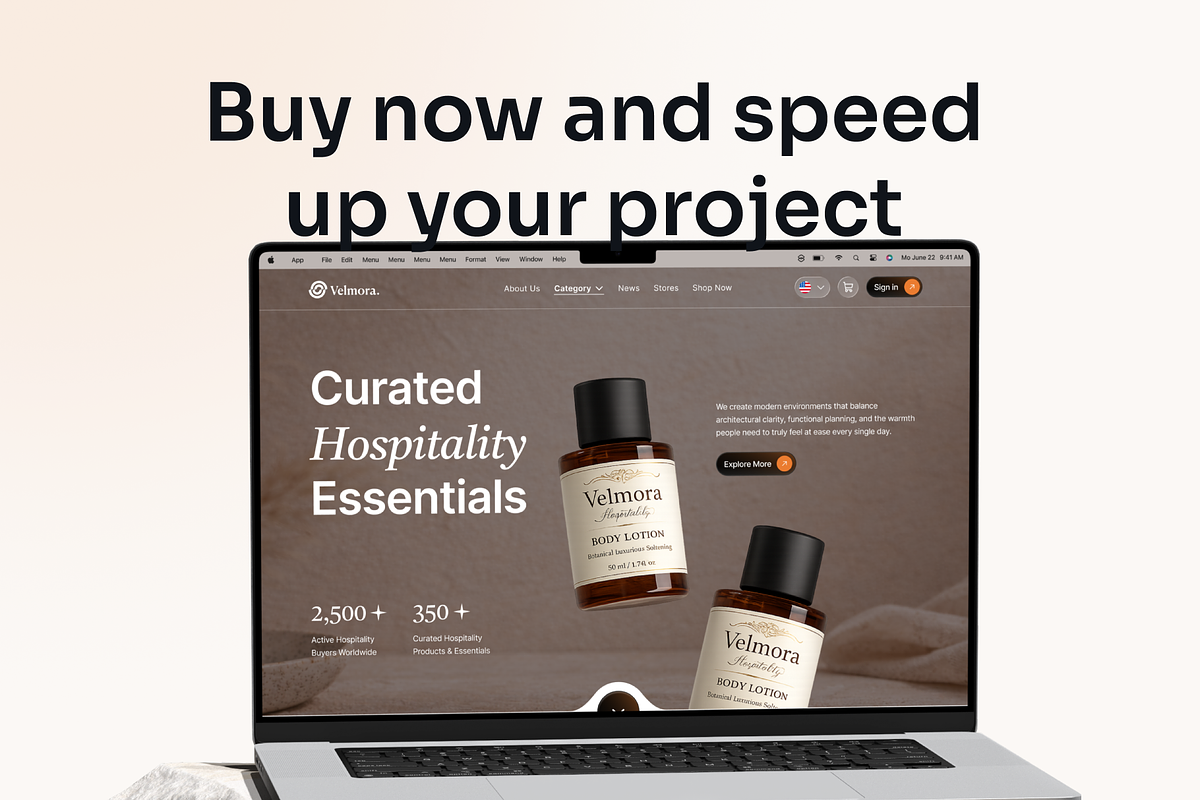 Velmora - Small-Medium Ecommerce UI, a Landing Page Template by Agensip Design Agency (Photo 4 of 10)