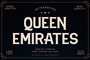 QUEEN EMIRATES - Serif Typeface, a Serif Font by zeenesia (Thumbnail 1 of 8)