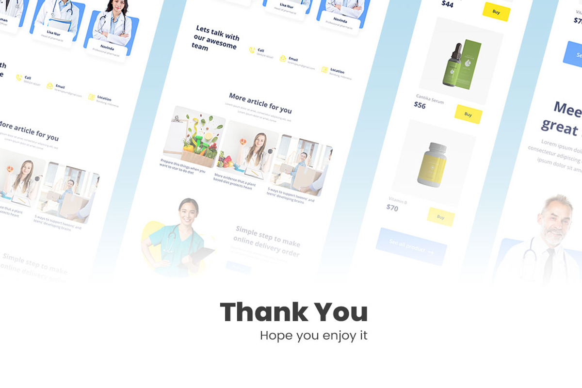Online Pharmacy Web Design, a Wireframe Template by INSPR STD (Photo 6 of 6)