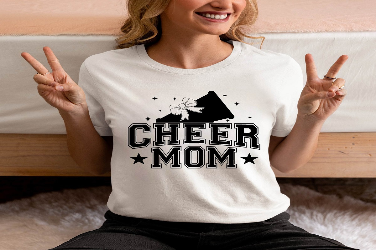Cheer Mom With Pom Pom Svg Bundle, an Object Graphic by EllaMaiyaali (Photo 4 of 7)
