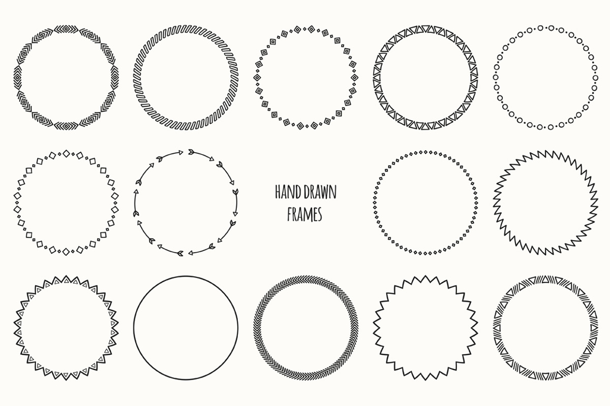Line Doodle Brushes. Hand Borders., an Illustration by Krolja (Photo 4 of 4)