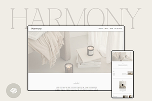 Harmony Squarespace 7.1 Template