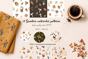 Autumn Moments Watercolor Collection, a Seasonal Illustration by ViolettaKh (Thumbnail 6 of 8)