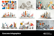 Concrete infographics, a Finance Illustration by Handmadefont (Thumbnail 6 of 11)