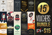 15 Vouchers Bundle [ 80% off ], a Card Template by VectorMedia (Thumbnail 1 of 4)