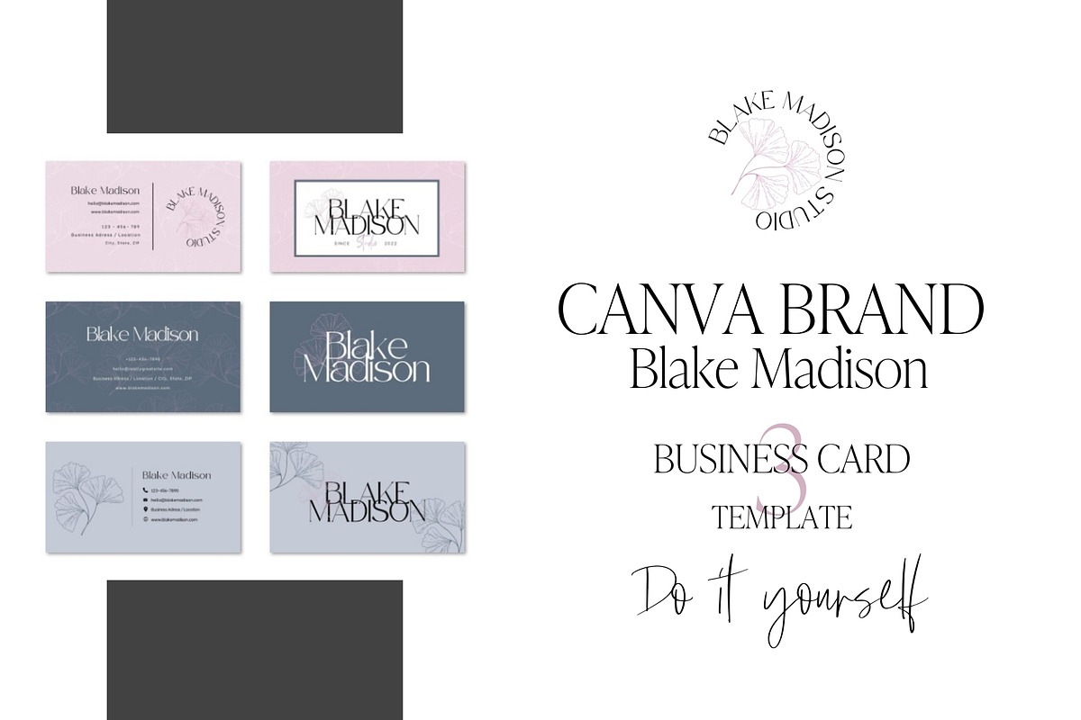 Canva DIY Brand Blake Madison, a Branding & Logo Template by Brand & Palms (Photo 7 of 17)