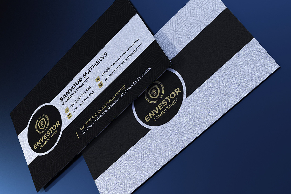 100 Modern Business Card Bundle, a Business Card Template by GraphicsEgg (Photo 34 of 102)