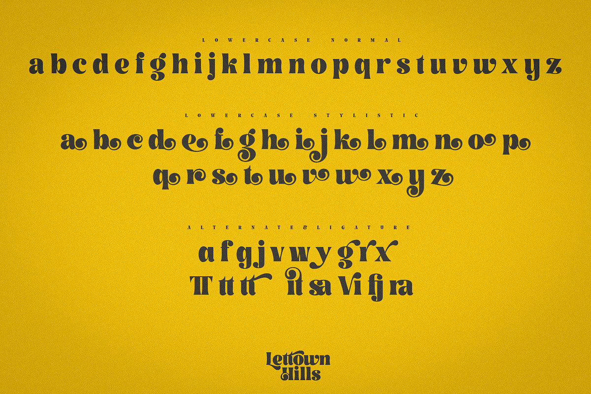 Lettown Hills, a Font by senzana (Photo 9 of 10)
