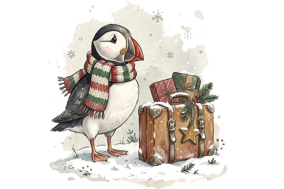 Cozy Winter Animals Clipart Bundle, an Animal Illustration by T-shirt Pond (Photo 11 of 25)