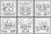 Valentine Day Boy & Girl Book, a Seasonal Illustration by Ink Gallery (Thumbnail 3 of 3)
