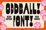 Oddball Mixed - Hand-lettered Font, a Font by Studio Funshop by Kelli (Thumbnail 2 of 8)