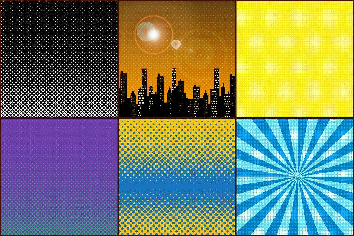 Superhero Comic Pop Art Papers, a Pattern Graphic by FrankiesDaughtersDesign (Photo 2 of 11)