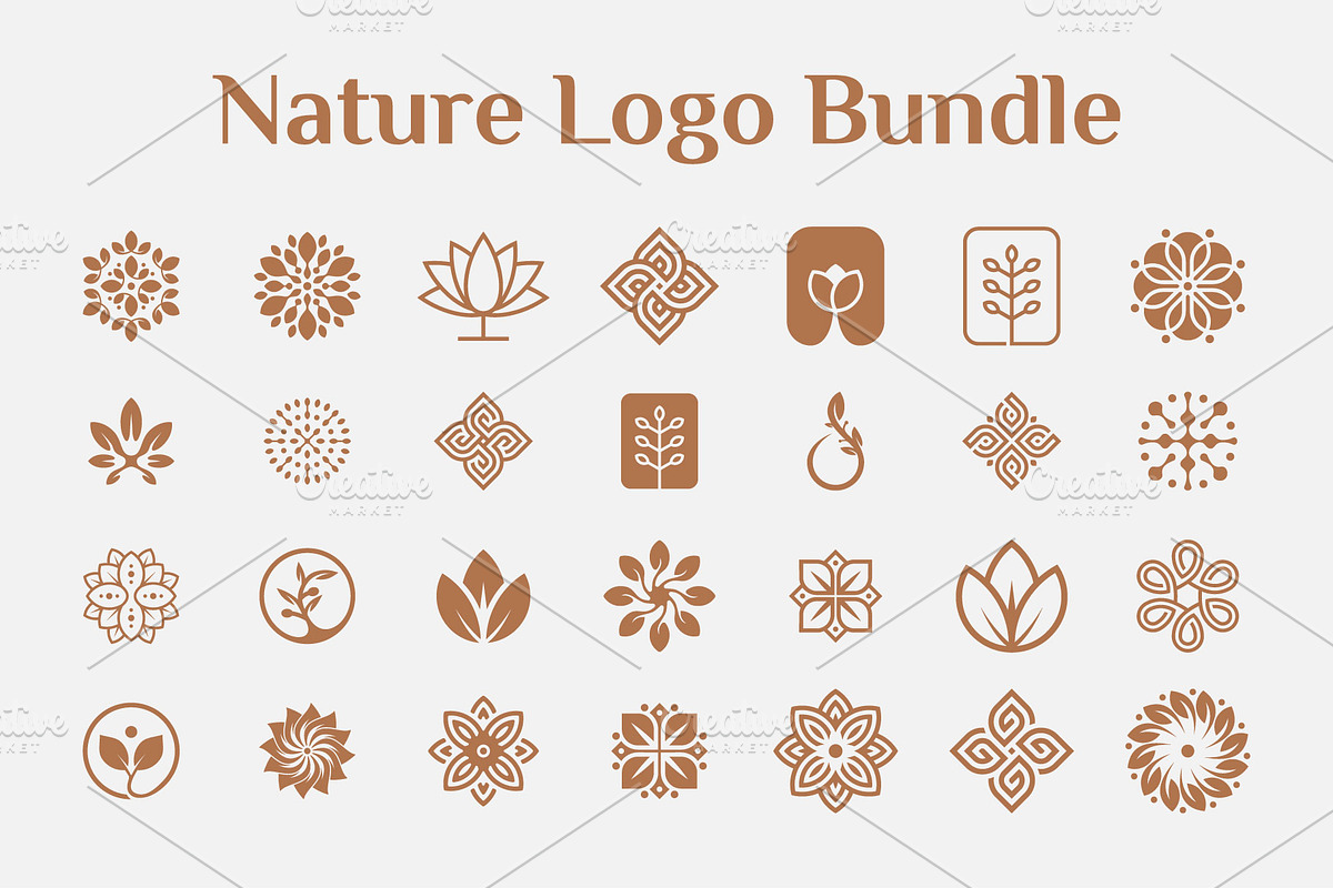 28 Nature Logo Design Collection, a Branding & Logo Template by Artiveko (Photo 2 of 3)