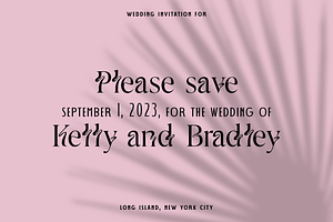 The Wedding Font Duo III