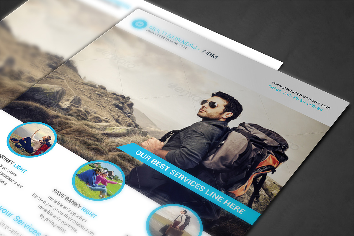 Multipurpose Business Flyer, a Flyer Template by AfzaalGraphics (Photo 4 of 4)