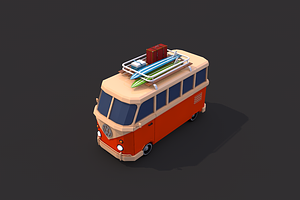 Low Poly Van