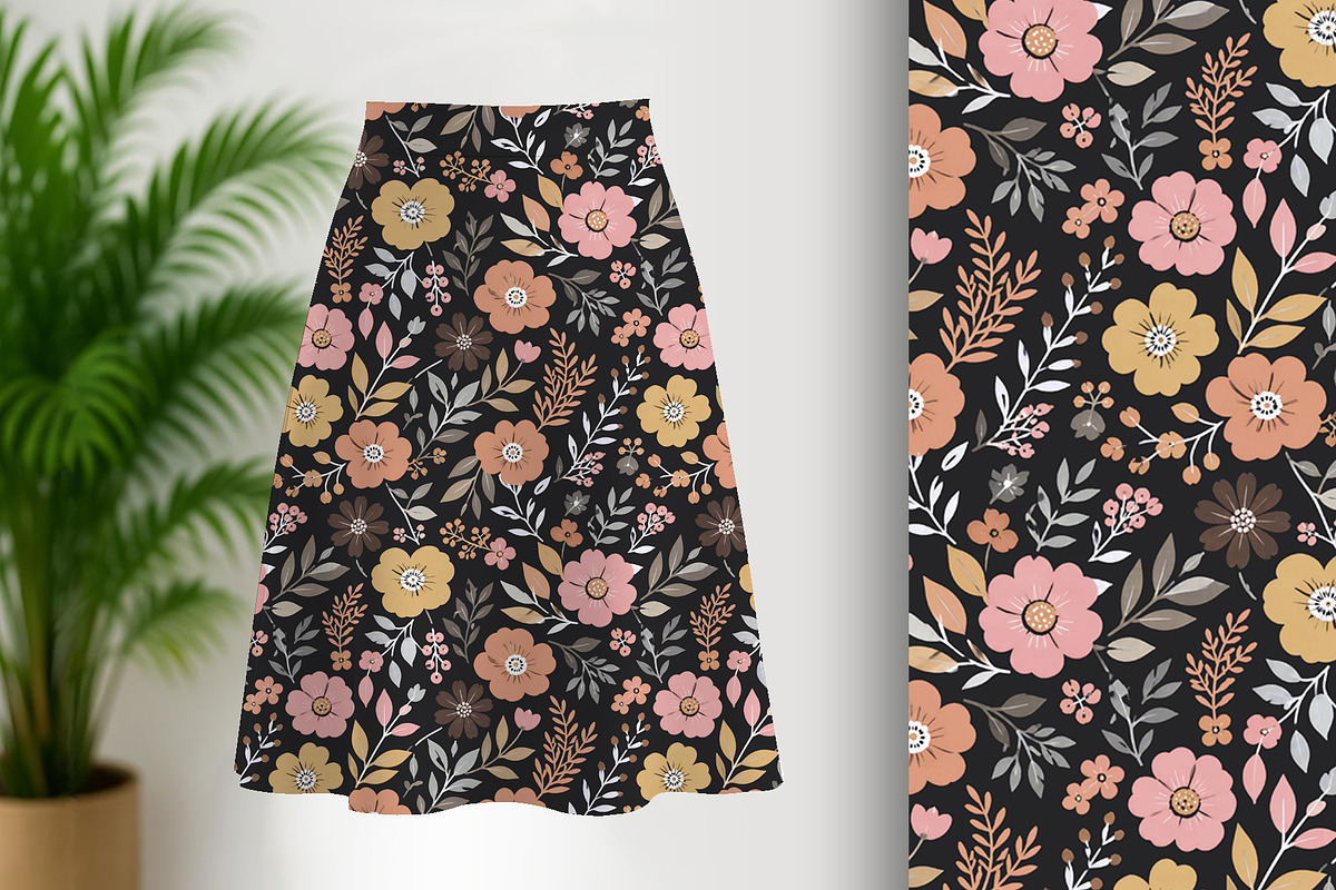 Garden Floral Seamless Pattern, a Pattern Graphic by Sharon Schwalbe (Photo 1 of 5)