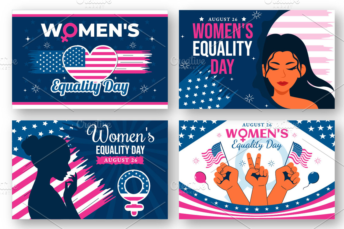 10 Women's Equality Day Illustration, a Person Illustration by denayunebgt (Photo 2 of 4)