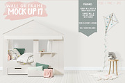 Kids Room Wall/Frame Mock Up 17, a Print Template by Whimsicality (Thumbnail 1 of 6)