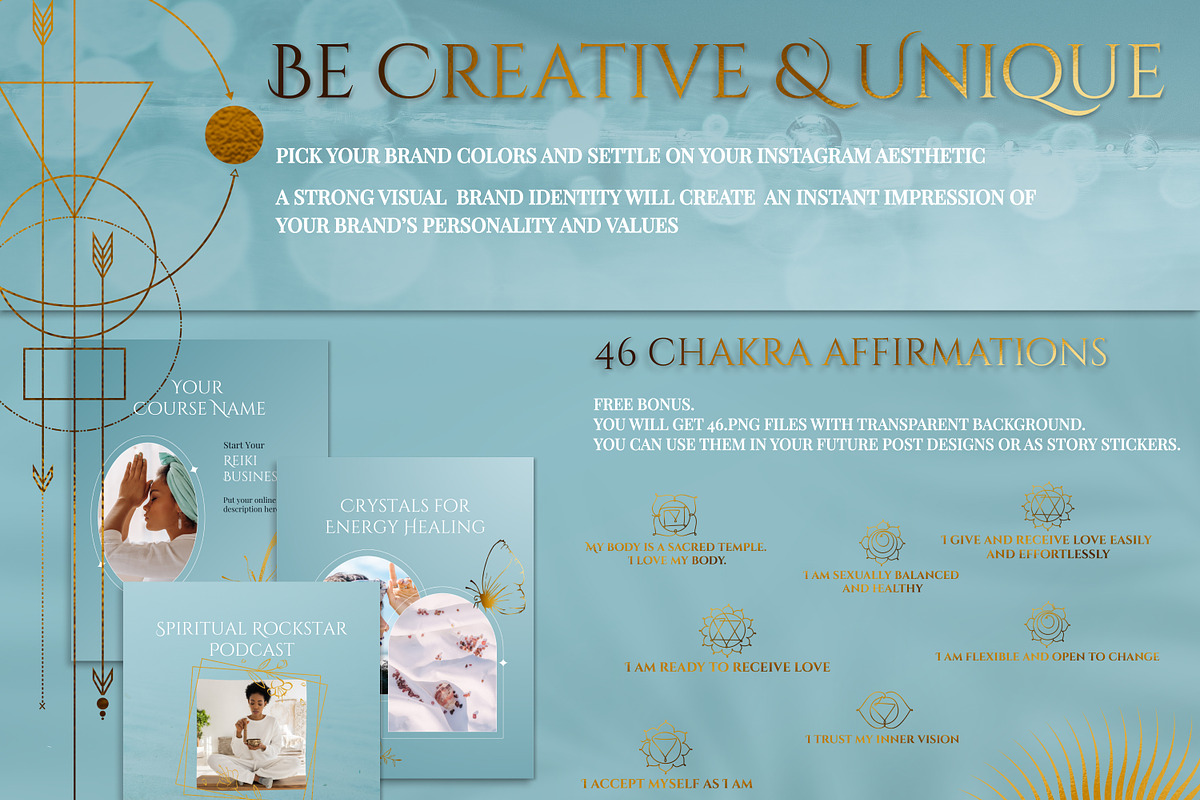 Spiritual Instagram Posts | Reiki, a Social Media Template by Under My Cozy Roof (Photo 8 of 11)