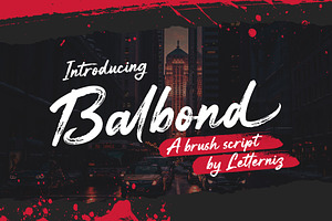 Balbond Brush Script Marker Font, a Script Font by nizarbagasm