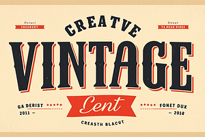 Creative Vintage Font