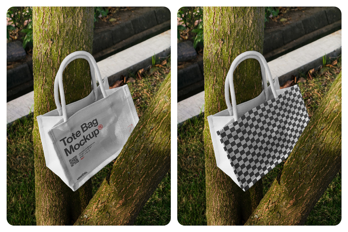 Verdant Tote Bag Mockup Bundle (PSD), a Merchandise Mockup by Usethis Mockup (Photo 7 of 8)