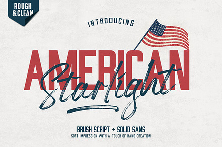 American Starlight Font Duo, a Script Font by Lucky Type