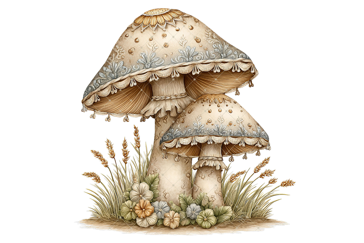 Fairy Mushroom Clipart PNG, a Food Illustration by Memories By Lea (Photo 6 of 19)