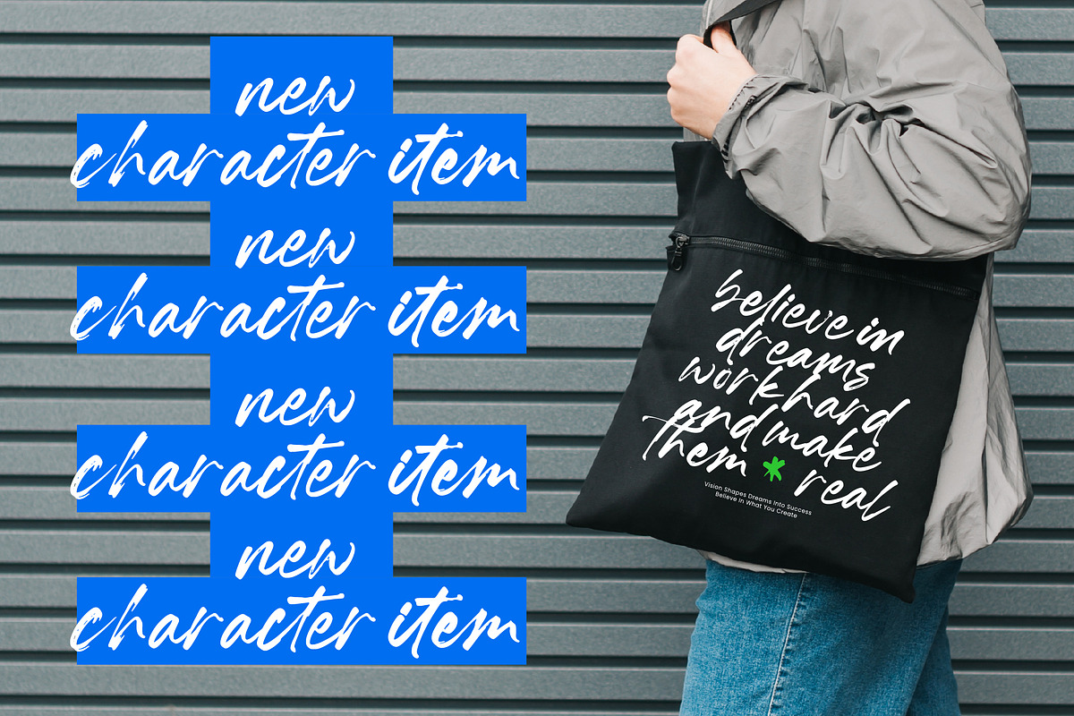 Lush Windson Display Brush Font, a Script Font by Letterena Studios Script (Photo 7 of 10)