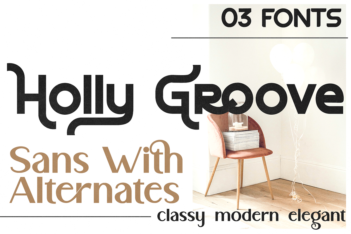 Holly Groove - Sans With Swash, a Sans Serif Font by BearyType Studio (Photo 14 of 15)